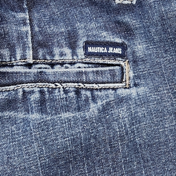 Nautica Womens Aged Wash Denim Cropped Pants W/ Fray Size 8 - Picture 9 of 11